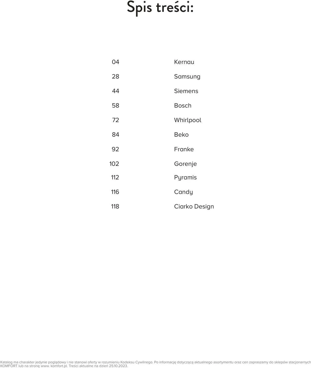 Gazetka Komfort Aktualna gazetka od 25 października do 31 stycznia 2024 - Strona 2