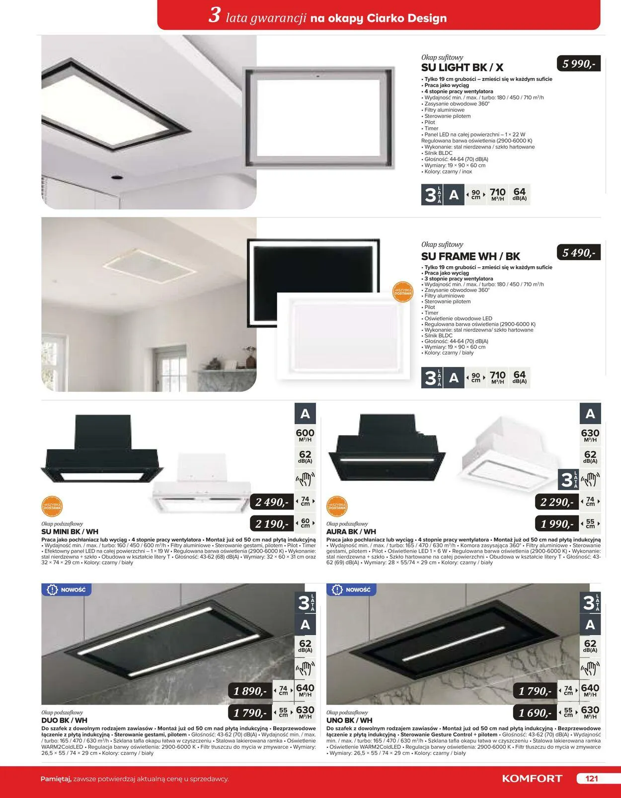 Gazetka Komfort Aktualna gazetka od 25 października do 31 stycznia 2024 - Strona 120