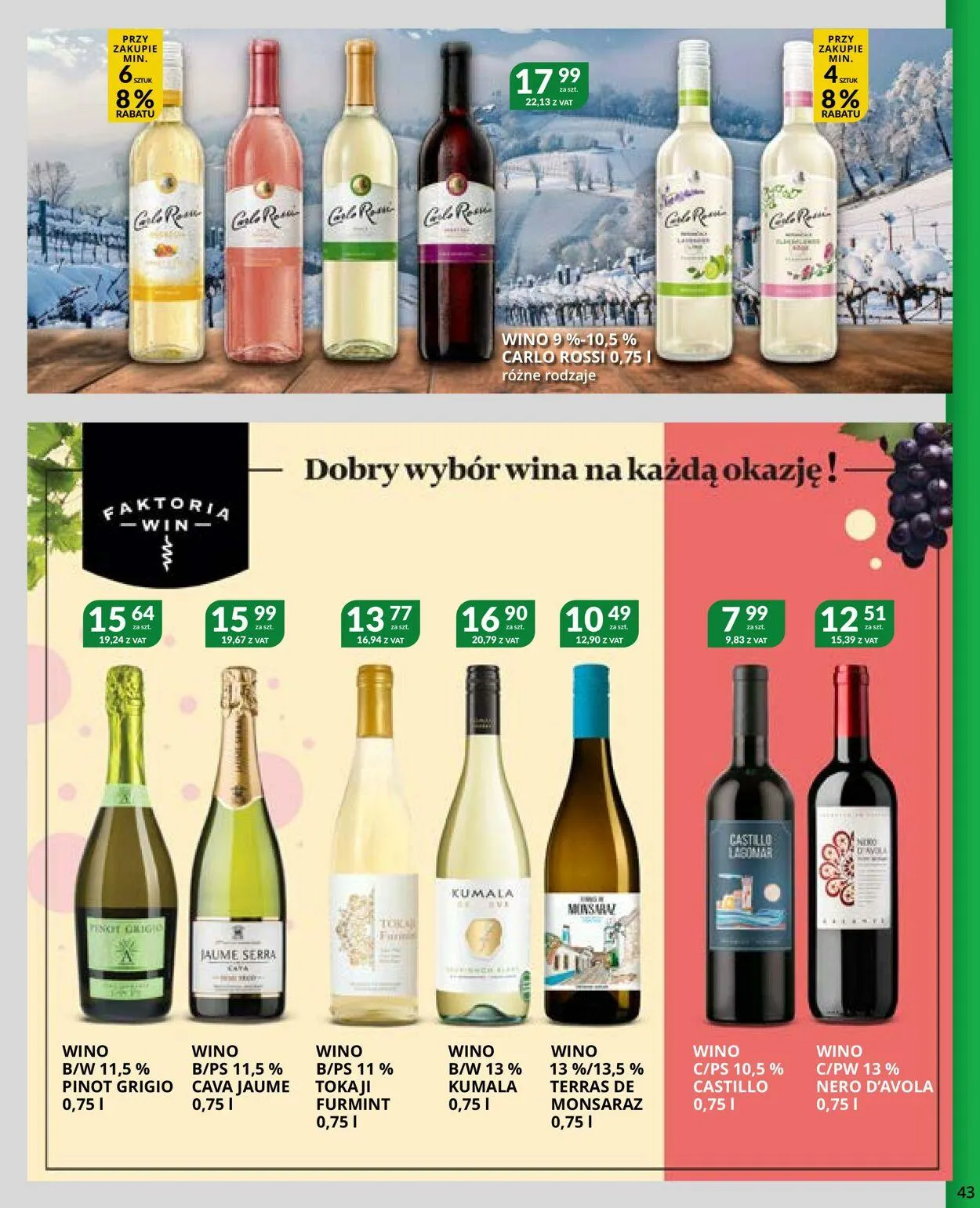 Gazetka Eurocash Aktualna gazetka od 7 stycznia do 26 stycznia 2025 - Strona 43