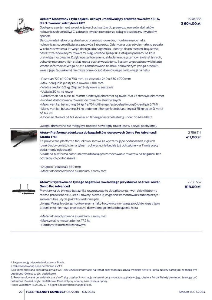 Gazetka FORD TRANSIT CONNECT od 3 sierpnia do 3 sierpnia 2025 - Strona 22