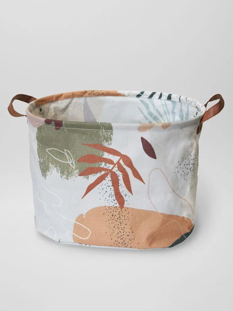 Panier de rangement en tissu - Beige