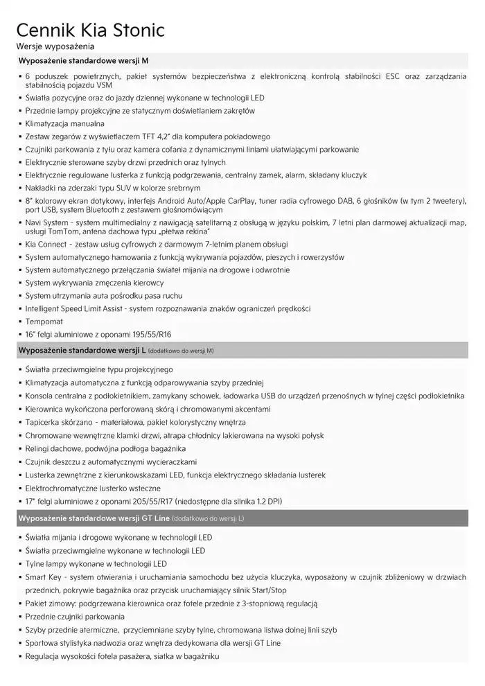 Gazetka Kia Stonic Cennik 2025 od 21 lutego do 31 grudnia 2025 - Strona 3