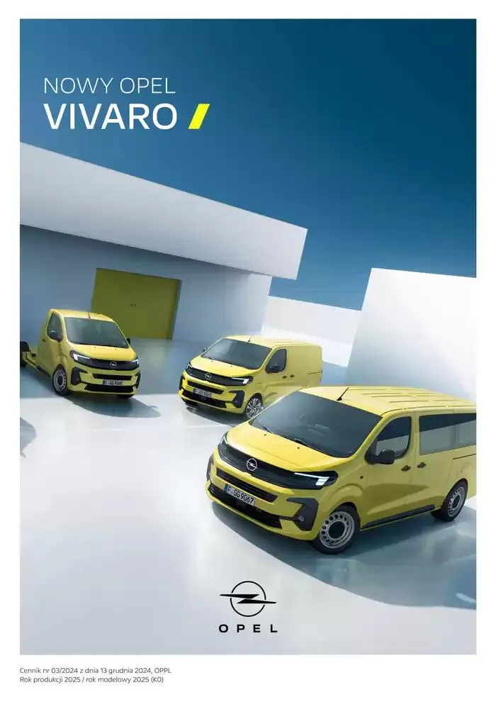 Gazetka Vivaro Furgon od 14 stycznia do 31 grudnia 2025 - Strona 1