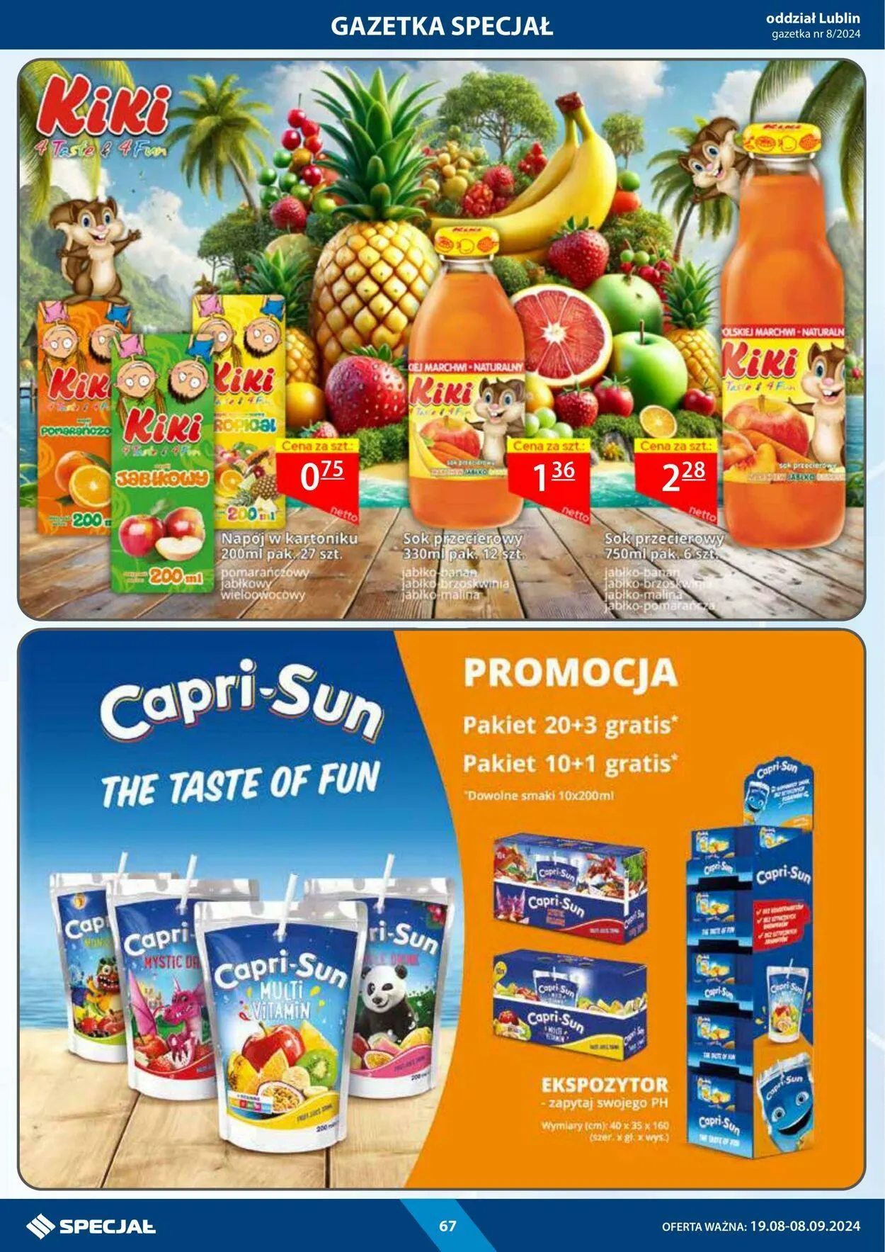 Gazetka Specjał od 19 sierpnia do 8 września 2024 - Strona 67