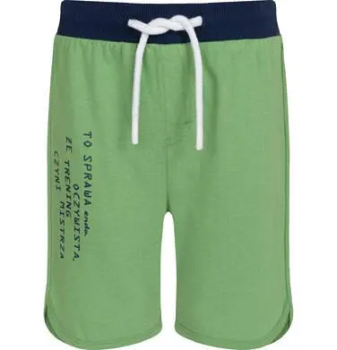 Krótkie spodenki dla chłopca, zielone, 3-8 lat