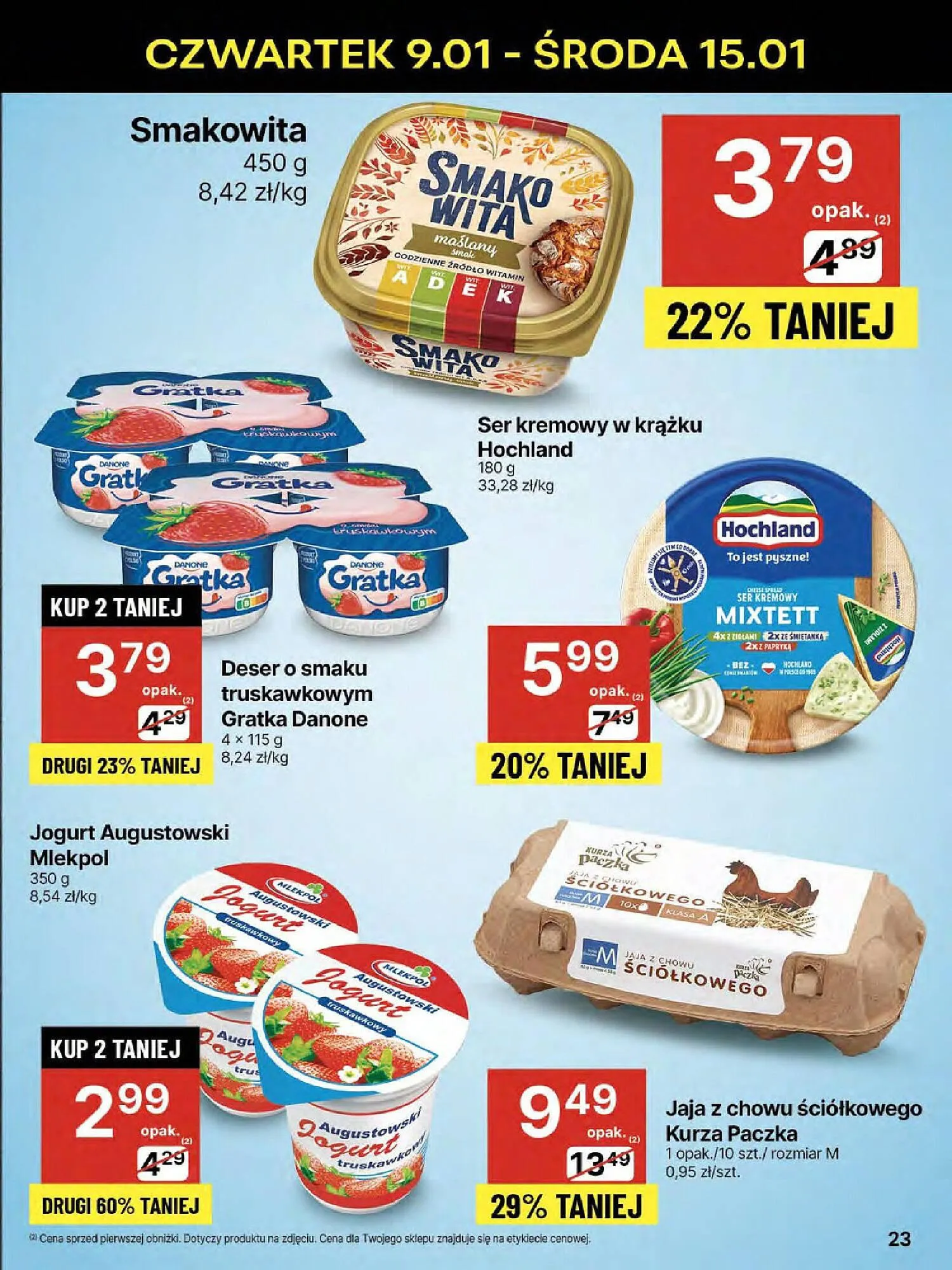 Gazetka Delikatesy Centrum gazetka od 9 stycznia do 15 stycznia 2025 - Strona 23