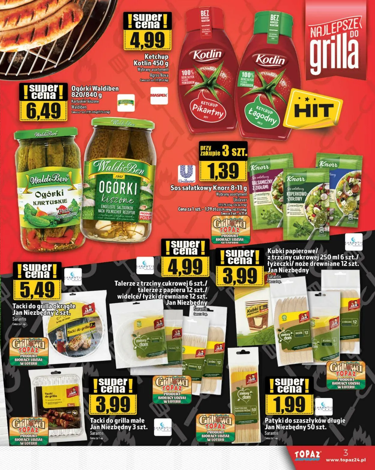 Gazetka Topaz Aktualna gazetka od 10 lipca do 24 lipca 2024 - Strona 3