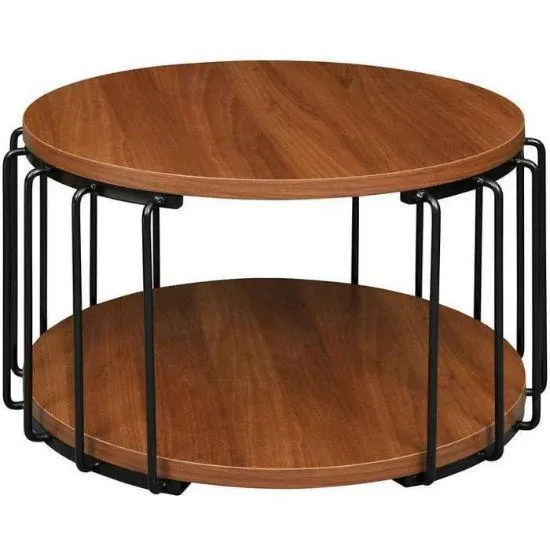 Ława Arwen-II 65x40 Orzech/Metalowy