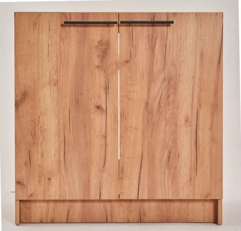 Szafka pod zlewozmywak Luna 80 cm 2-drzwiowa złoty dąb