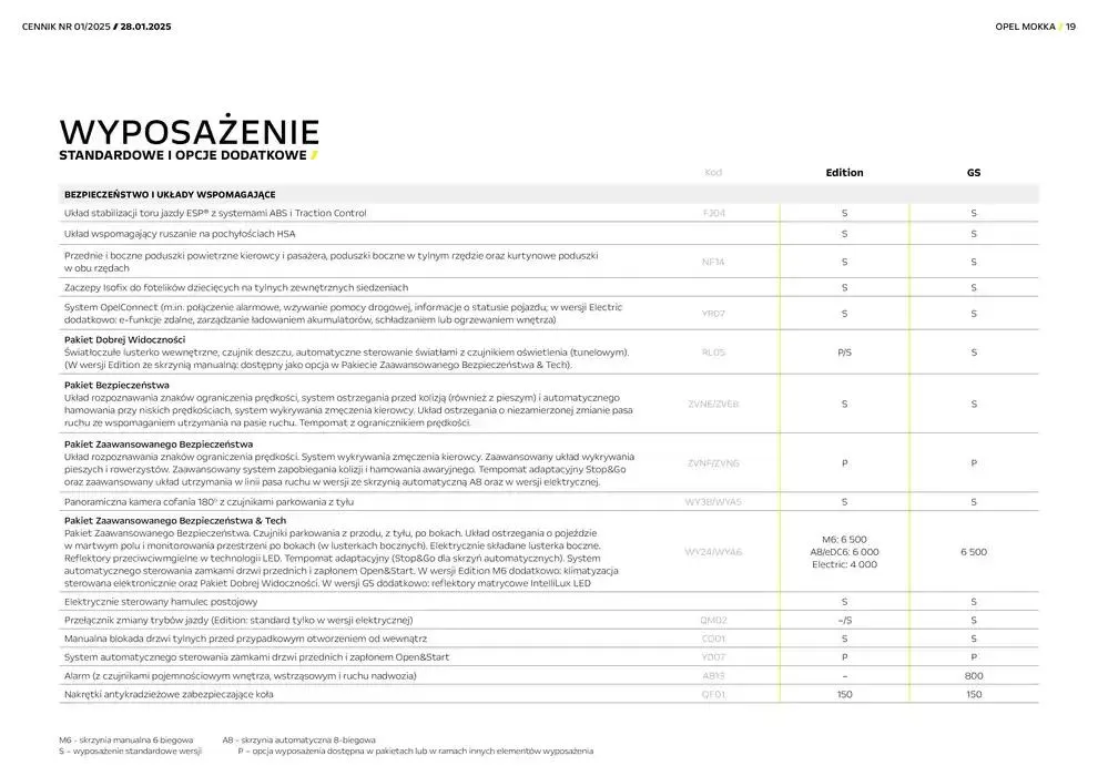 Gazetka Opel Mokka od 30 stycznia do 31 grudnia 2025 - Strona 19