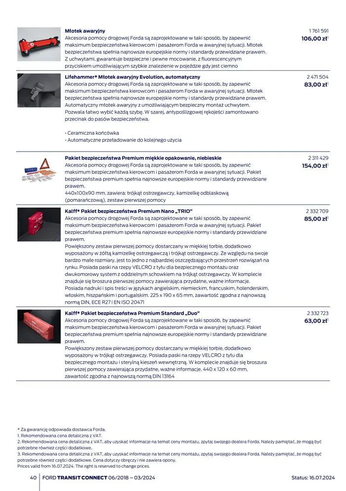 Gazetka FORD TRANSIT CONNECT od 3 sierpnia do 3 sierpnia 2025 - Strona 40