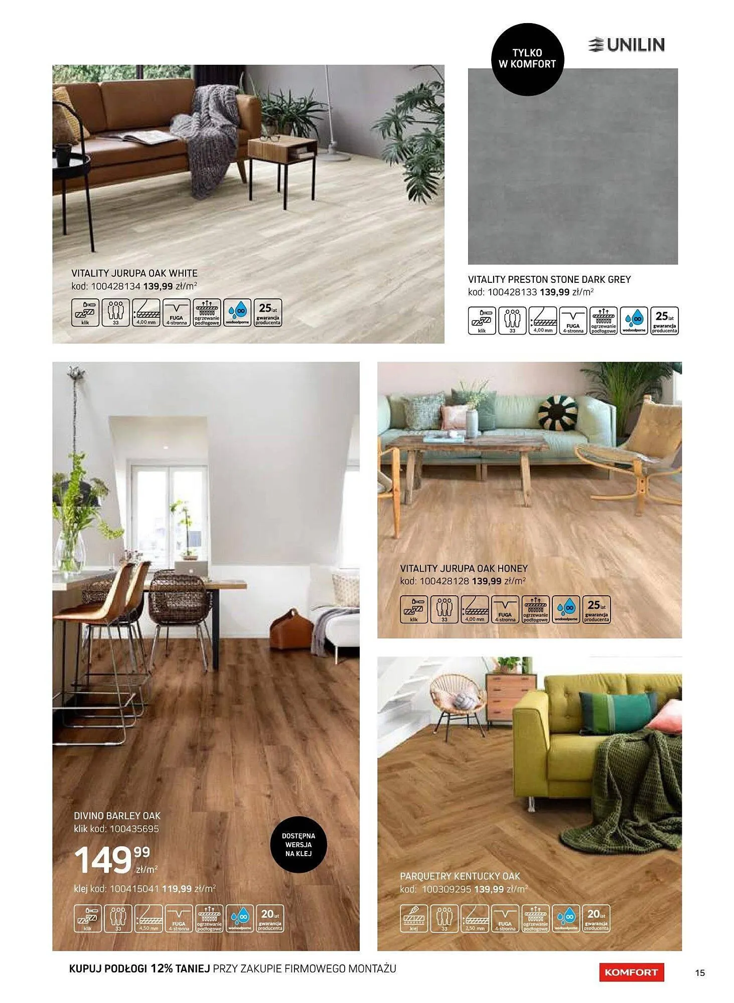 Gazetka Komfort gazetka od 16 sierpnia do 31 grudnia 2025 - Strona 15