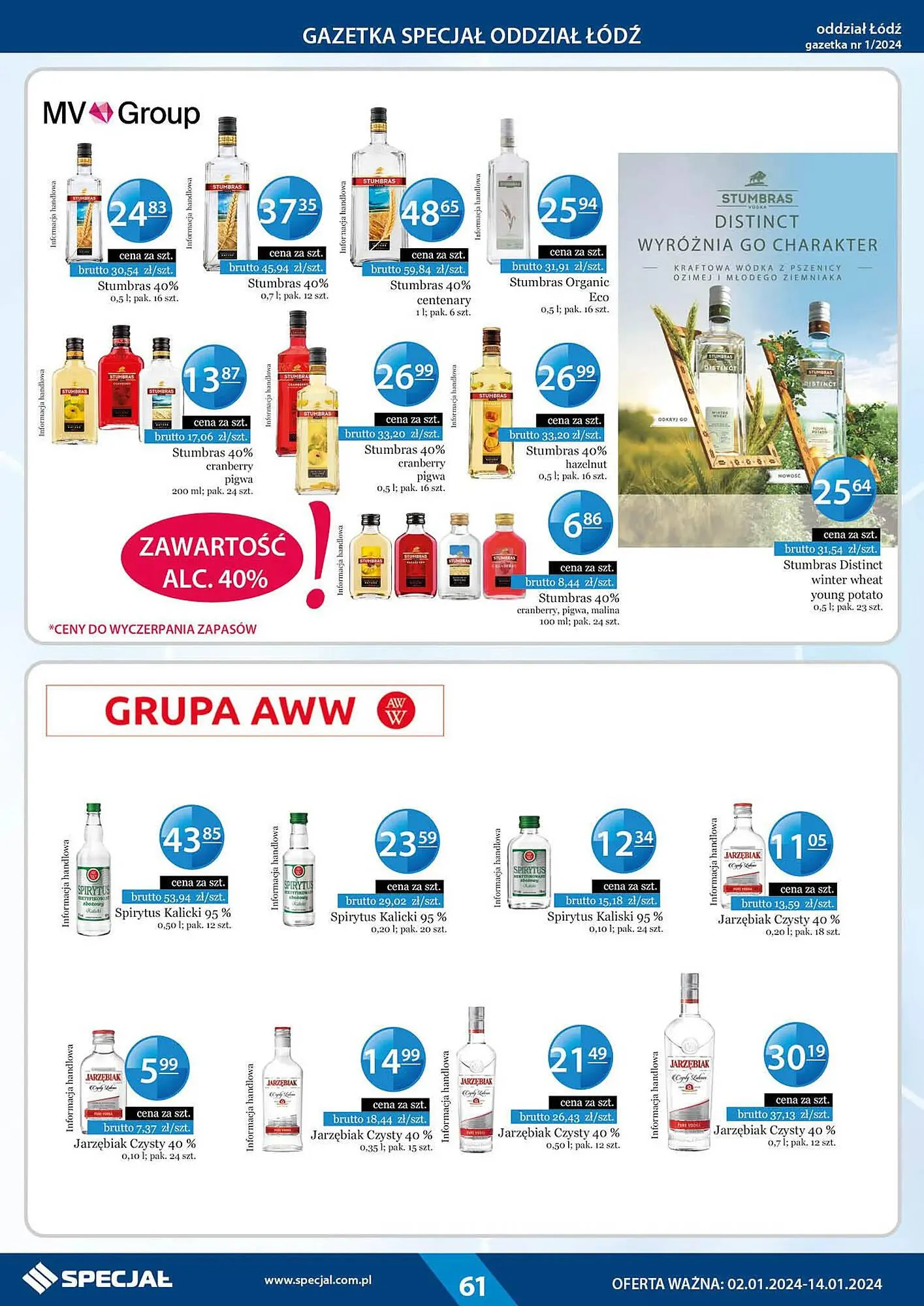 Gazetka Specjał gazetka od 2 stycznia do 14 stycznia 2024 - Strona 61