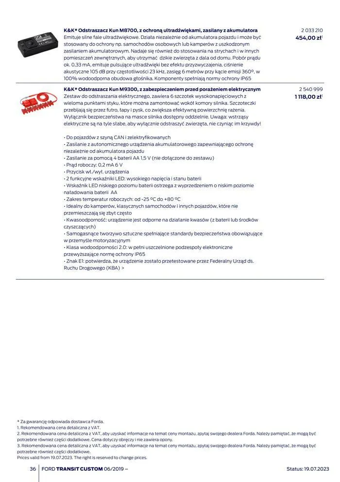 Gazetka NOWY FORD TRANSIT CUSTOM od 16 kwietnia do 16 kwietnia 2025 - Strona 36