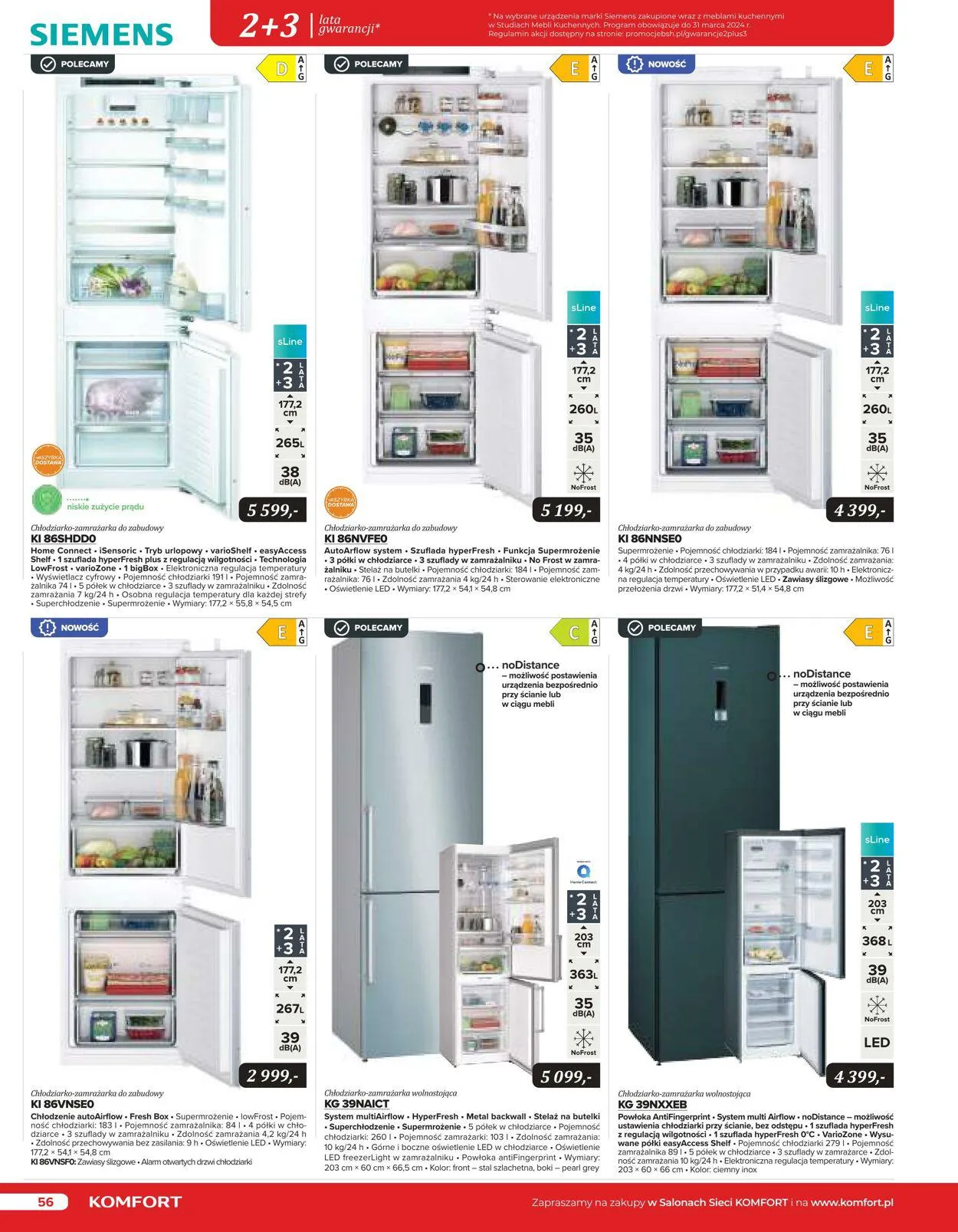 Gazetka Komfort Aktualna gazetka od 25 października do 31 stycznia 2024 - Strona 55