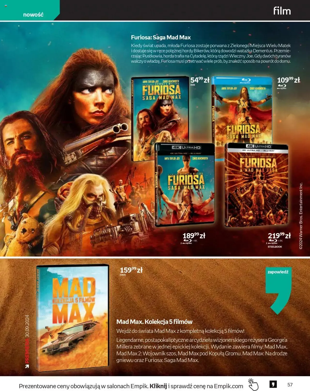Gazetka Empik Gazetka od 11 września do 24 września 2024 - Strona 57