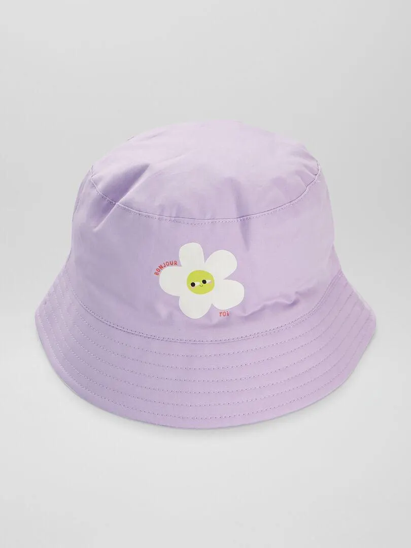 Bob avec imprimé devant X Taxi Brousse - Mauve