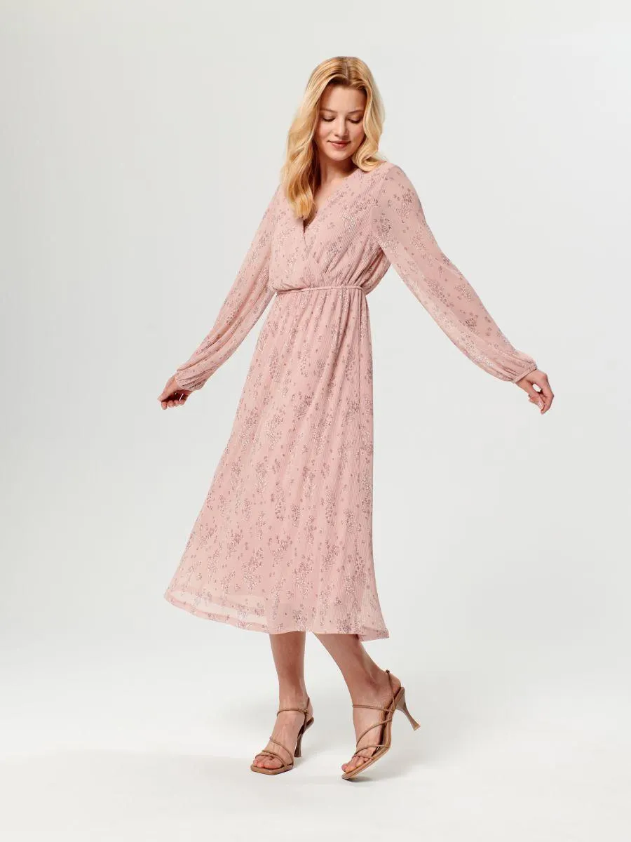 Sukienka midi ze wzorem