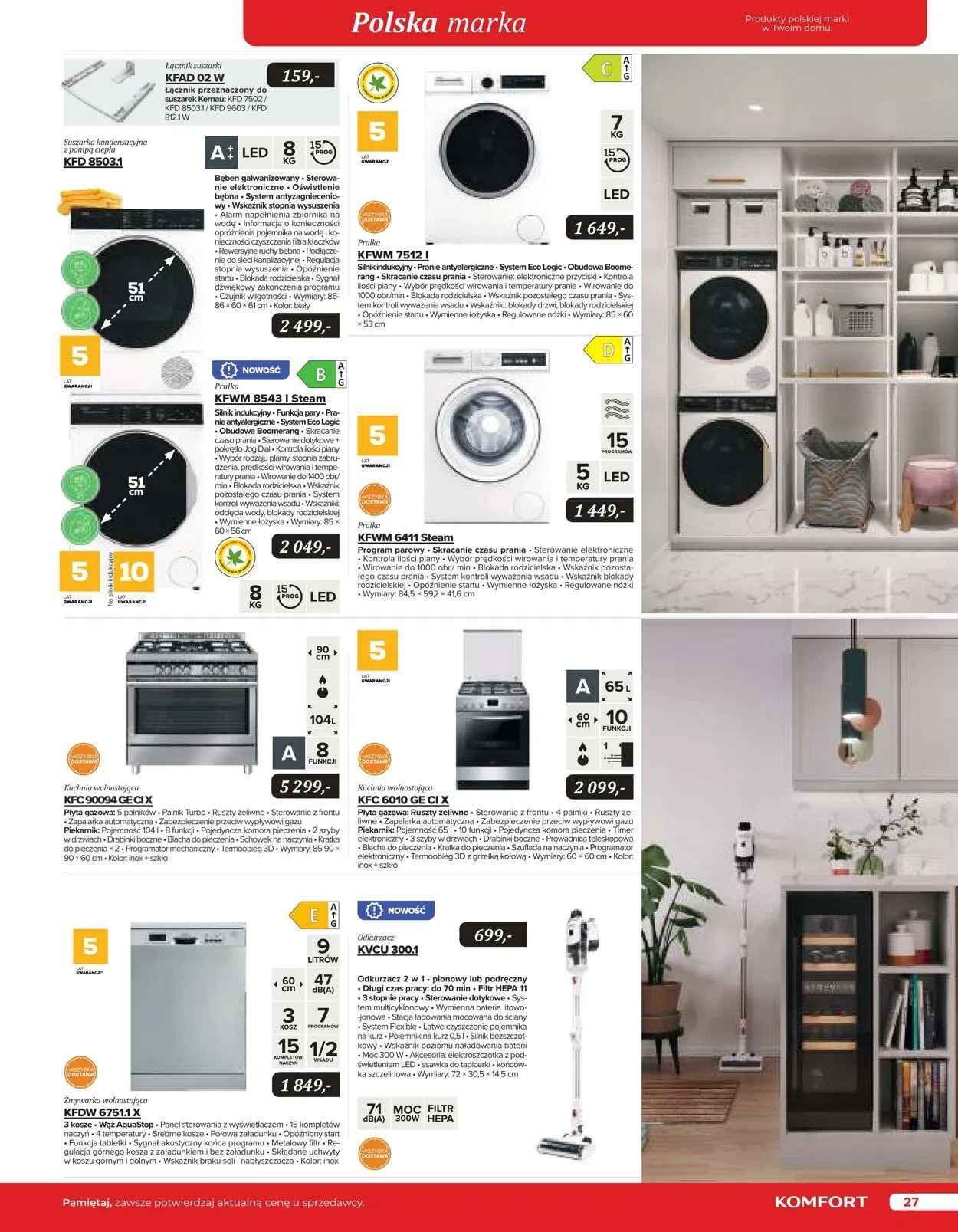 Gazetka Komfort Aktualna gazetka od 25 października do 31 stycznia 2024 - Strona 27