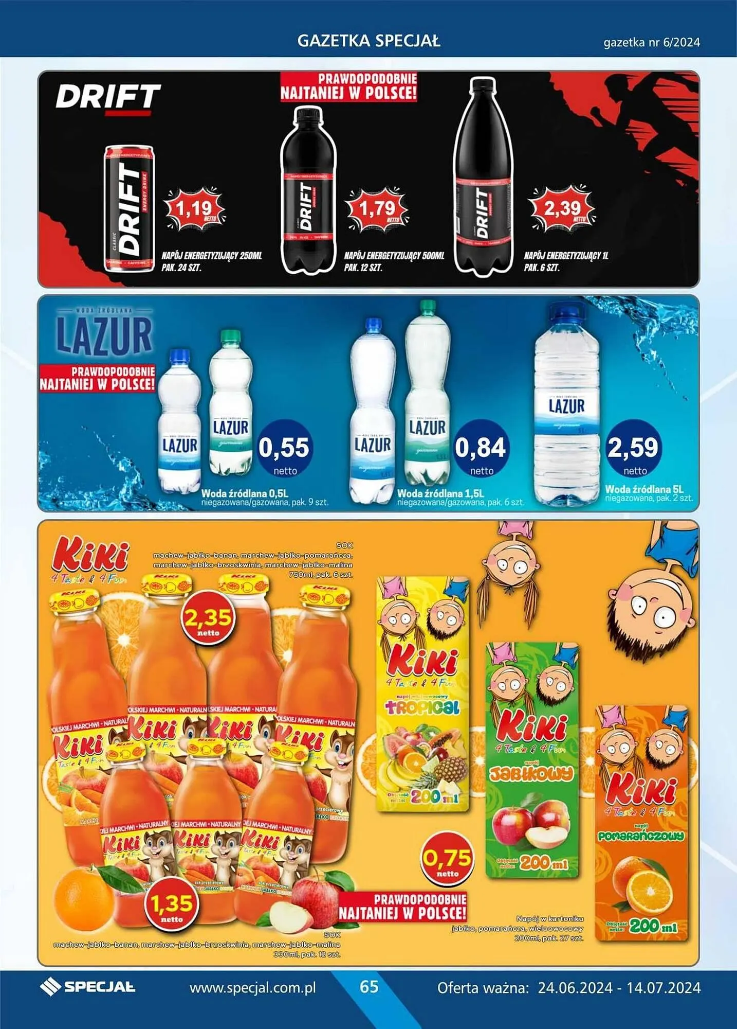 Gazetka Specjał gazetka od 24 czerwca do 14 lipca 2024 - Strona 65
