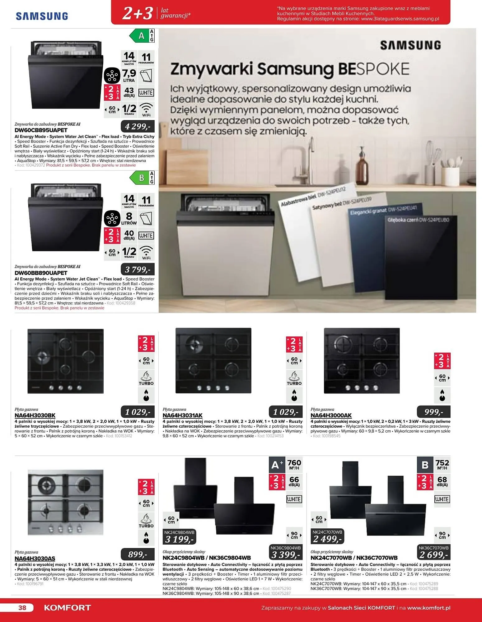 Gazetka Komfort gazetka od 11 września do 31 grudnia 2024 - Strona 38