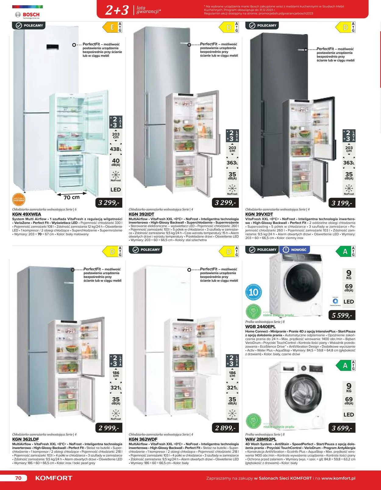 Gazetka Komfort Aktualna gazetka od 25 października do 31 stycznia 2024 - Strona 69