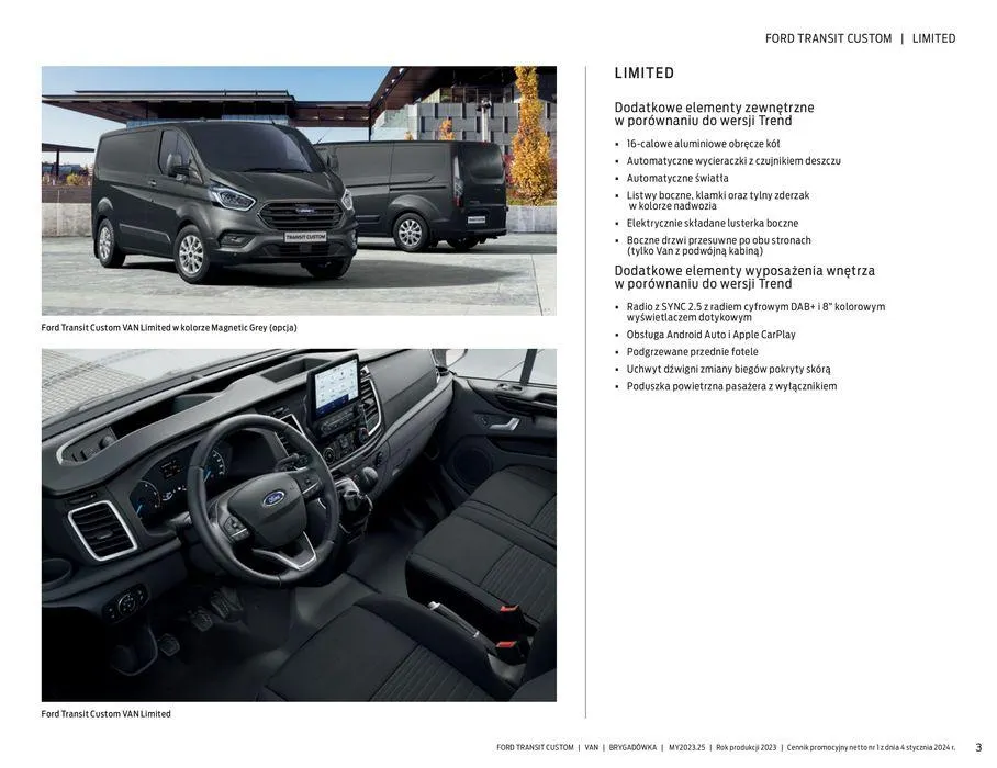 Gazetka FORD TRANSIT CUSTOM od 16 kwietnia do 16 kwietnia 2025 - Strona 3