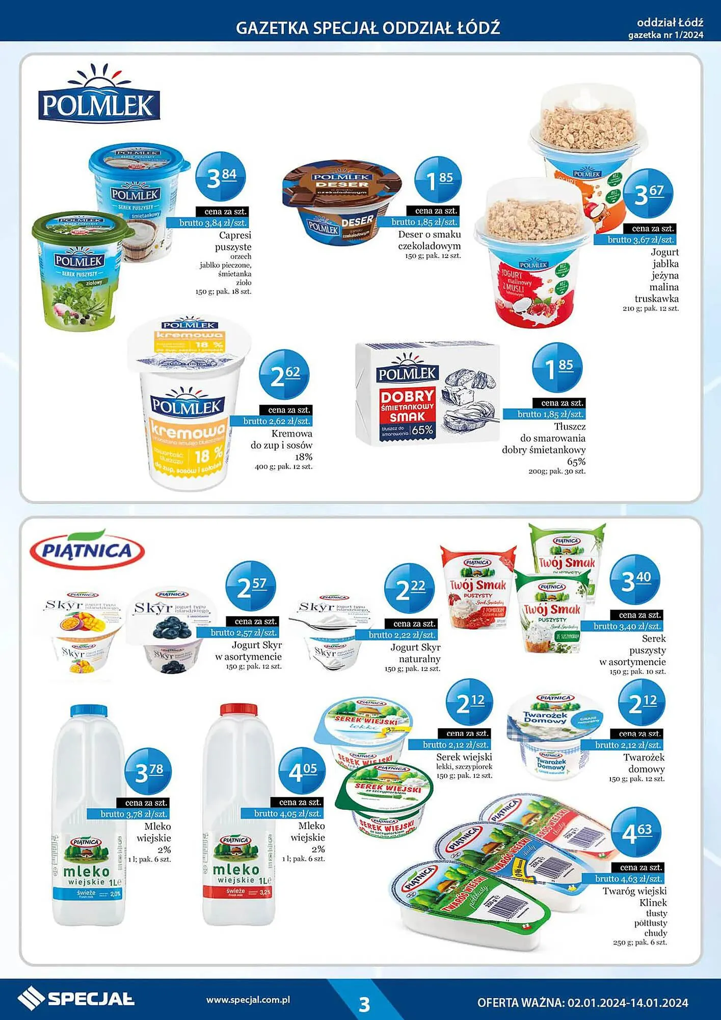 Gazetka Specjał gazetka od 2 stycznia do 14 stycznia 2024 - Strona 3