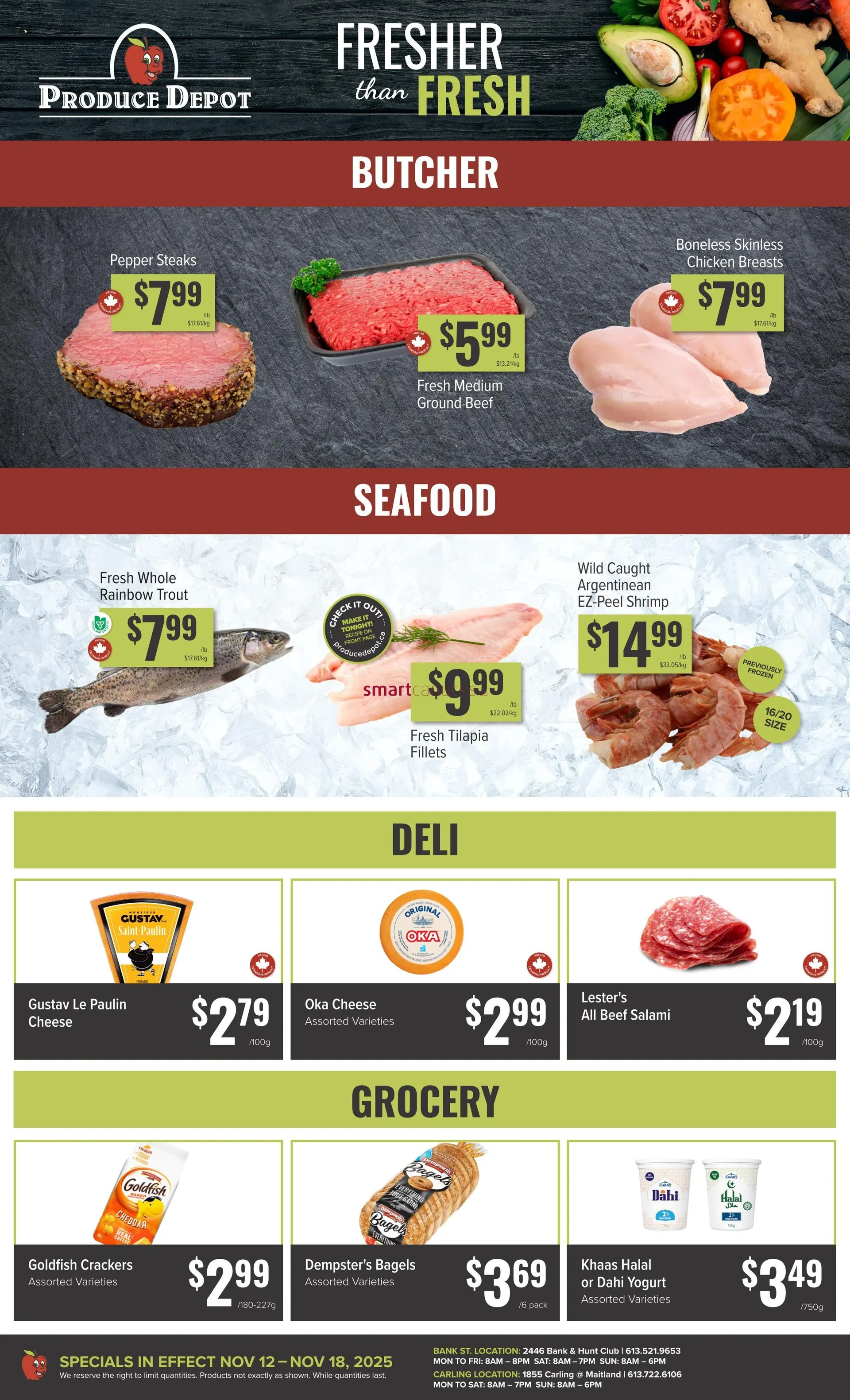 Produce Depot Sales from November 12 to November 18 2025 - flyer page 1