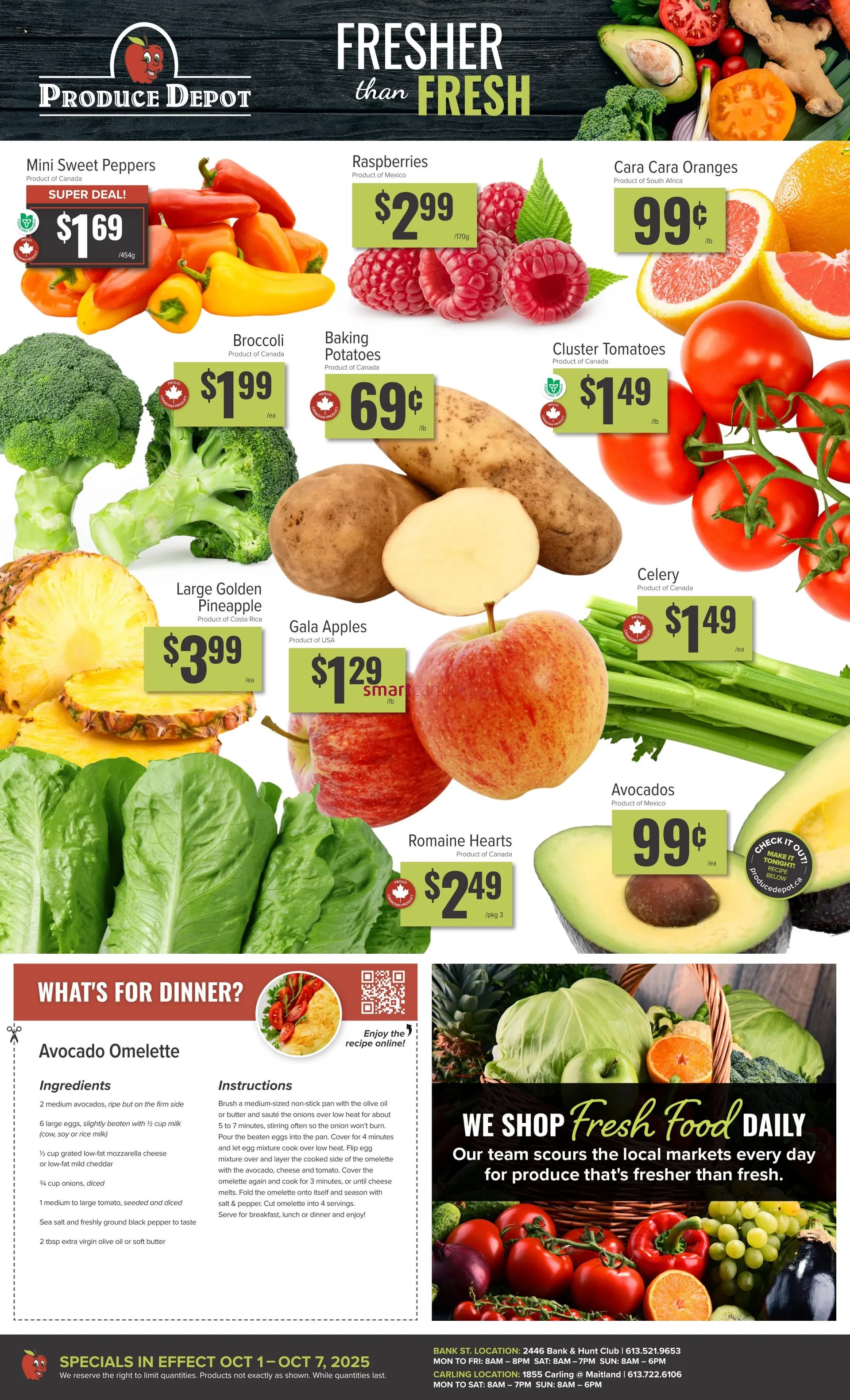 Produce Depot Sales from October 1 to October 7 2025 - flyer page 1