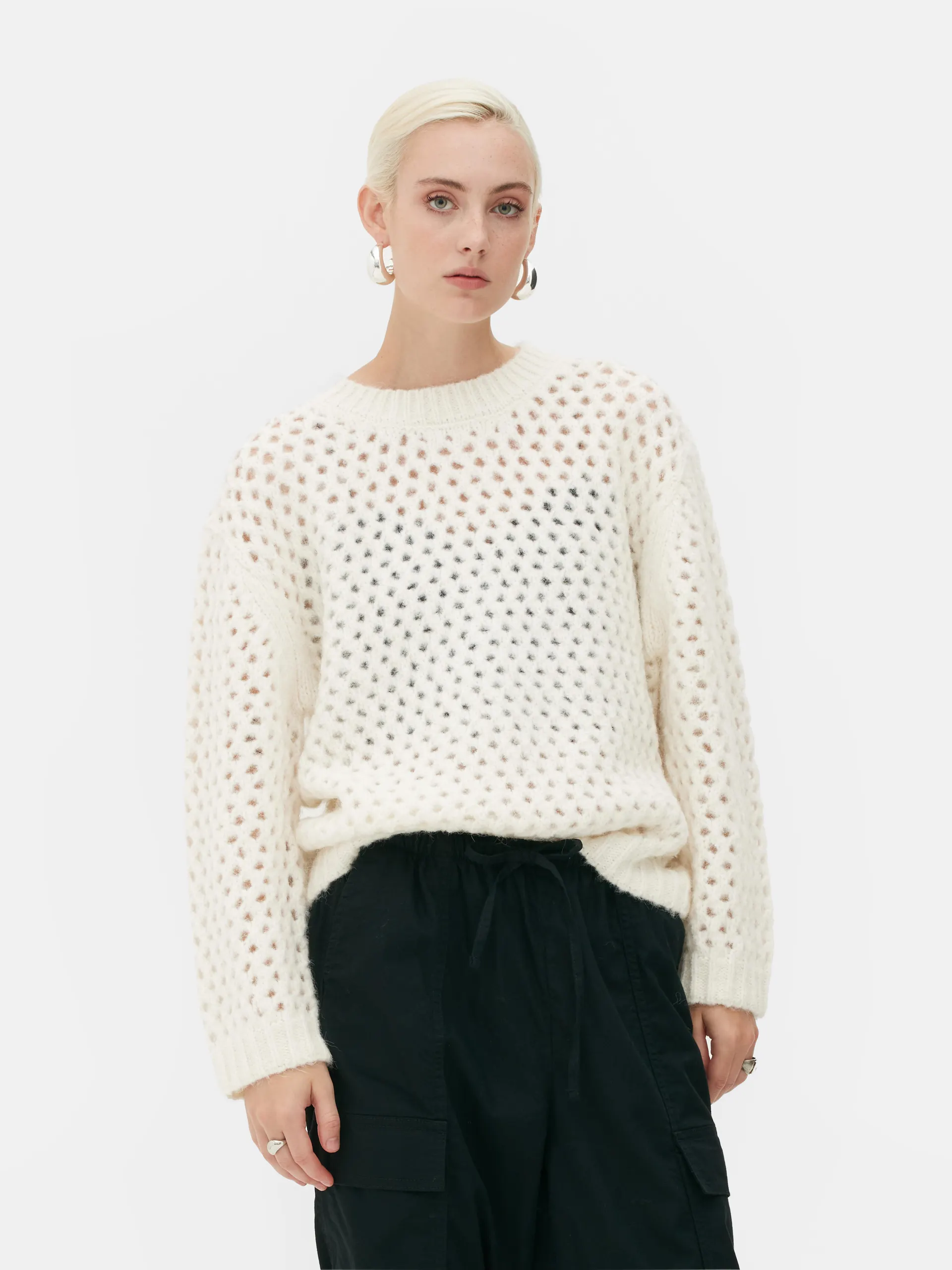 Camisola malha aberta Rita Ora