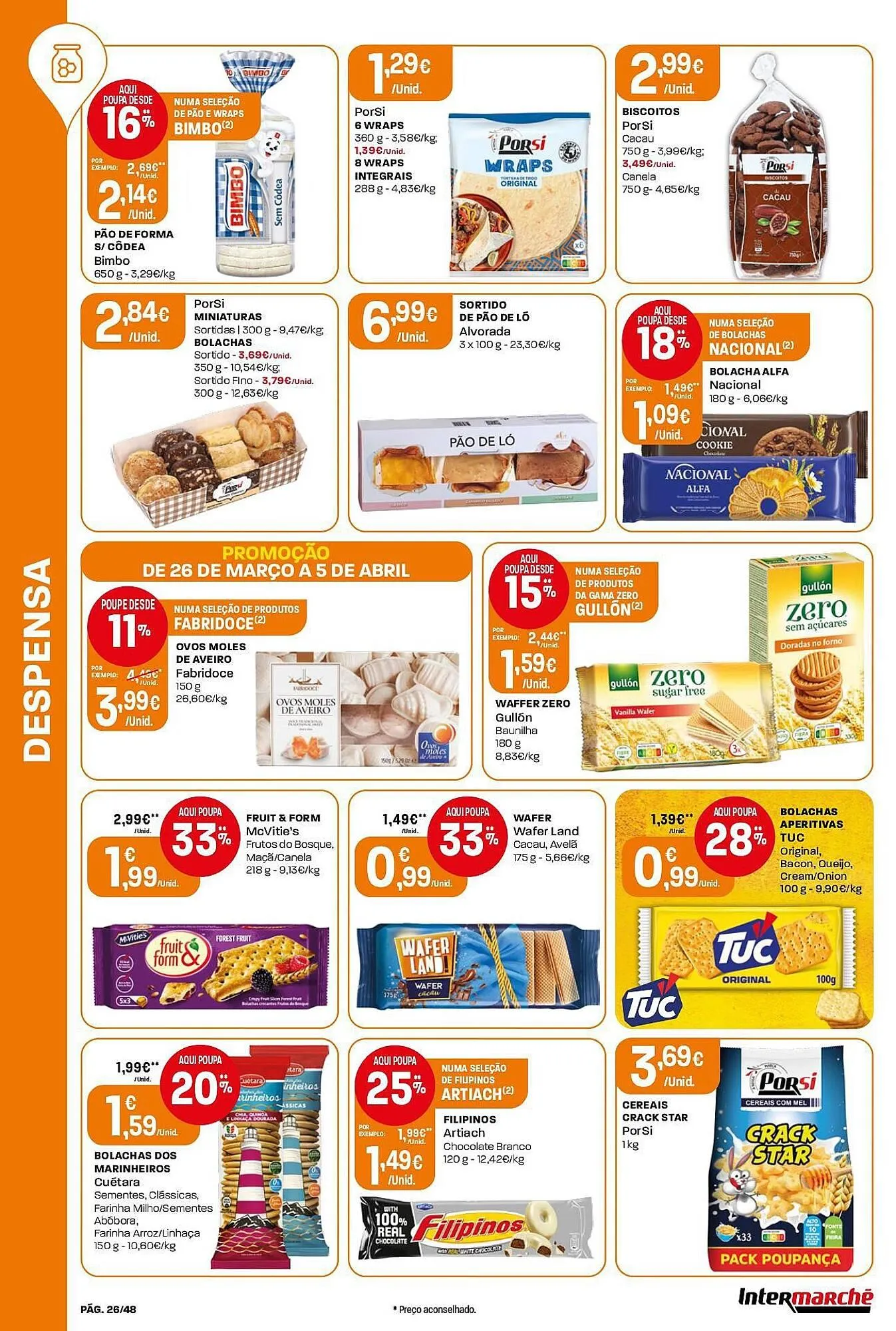 Folheto Folheto Intermarché de 26 de março até 5 de abril 2026 - Pagina 26