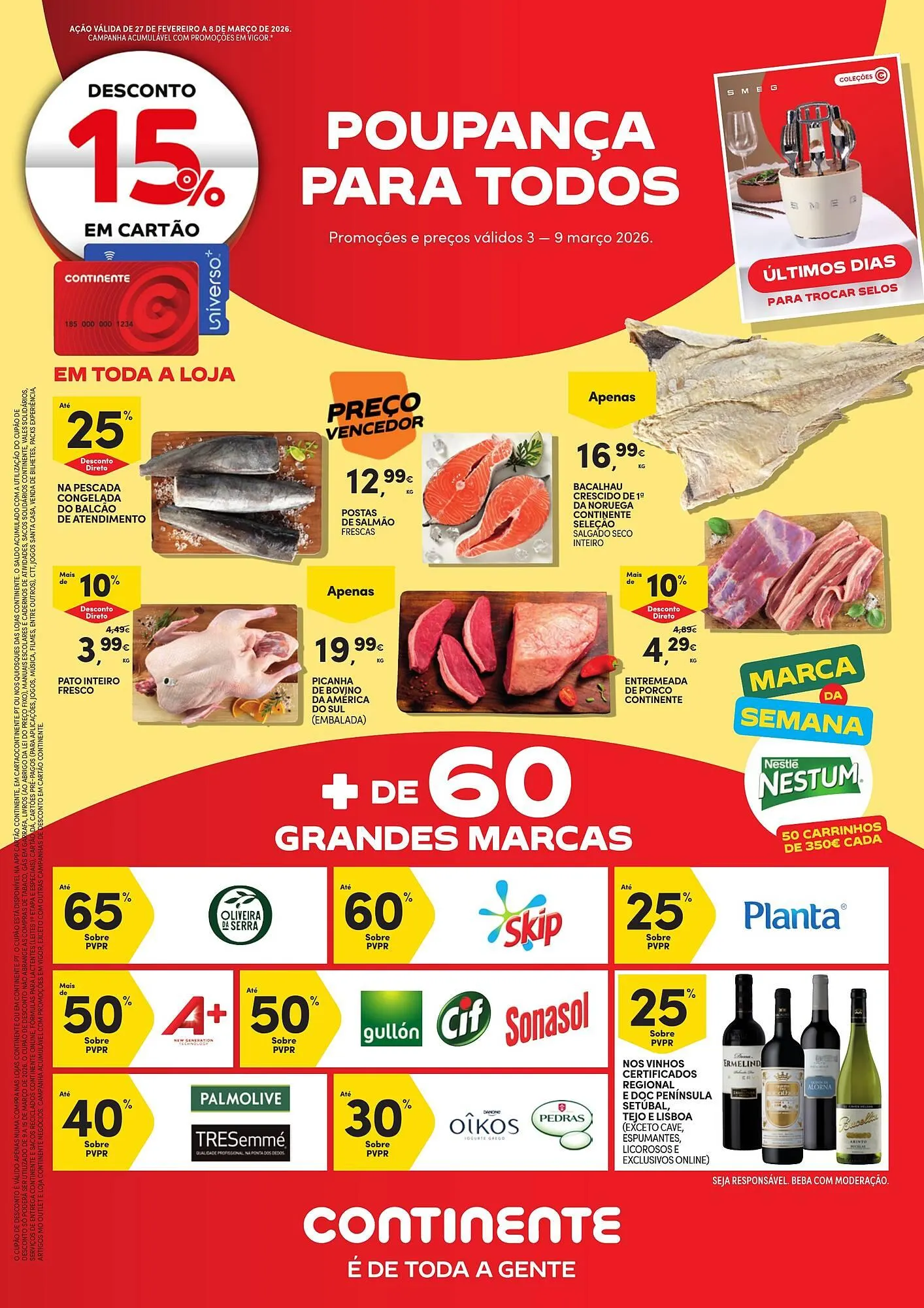 Folheto Folheto Continente Bom dia de 3 de março até 9 de março 2026 - Pagina 1