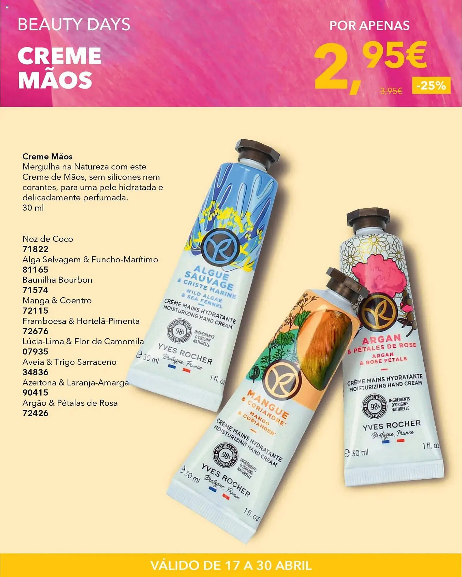 Folheto Catálogo Yves Rocher de 17 de abril até 1 de maio 2026 - Pagina 23