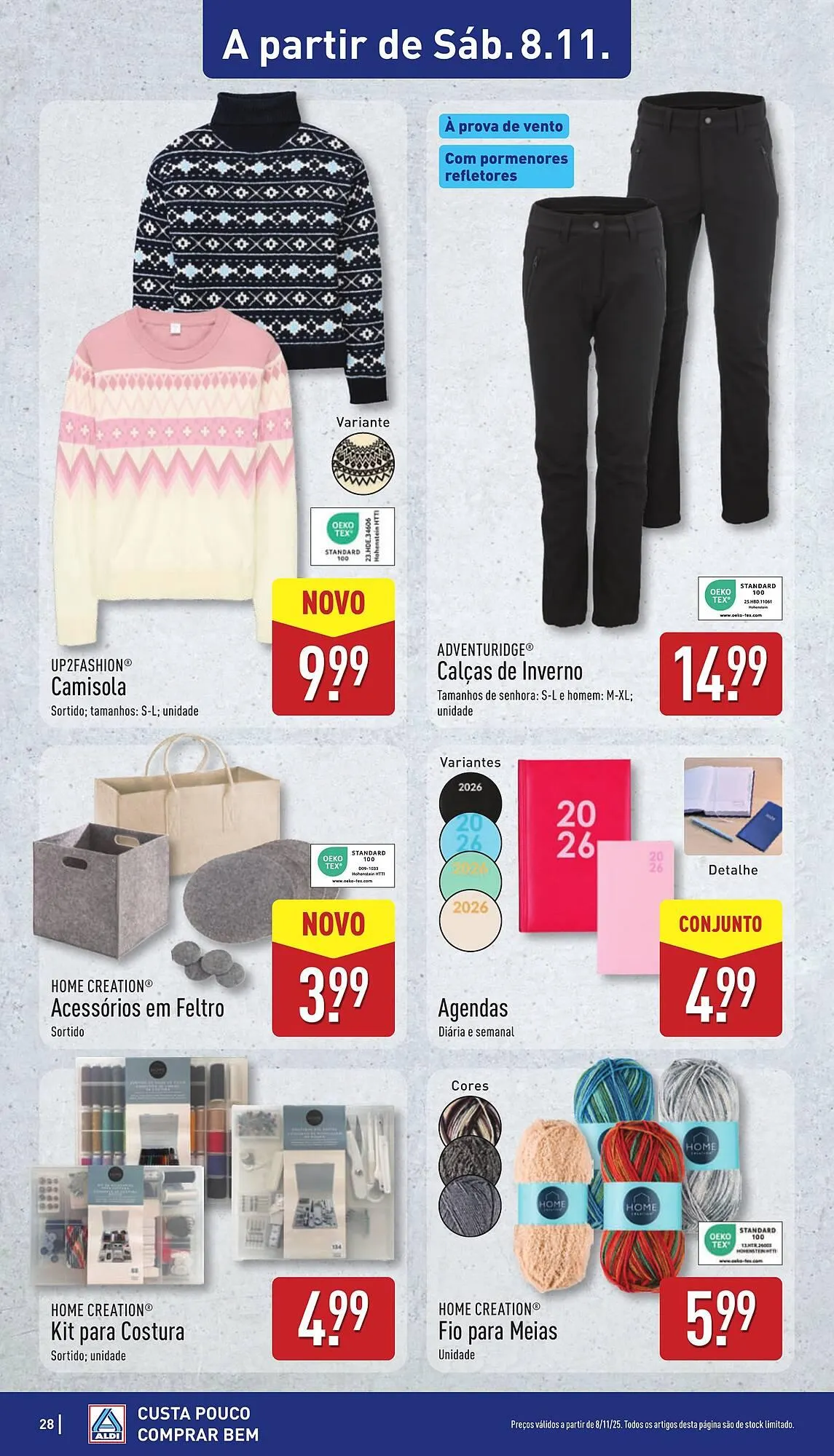 Folheto Folheto ALDI de 3 de novembro até 9 de novembro 2025 - Pagina 28