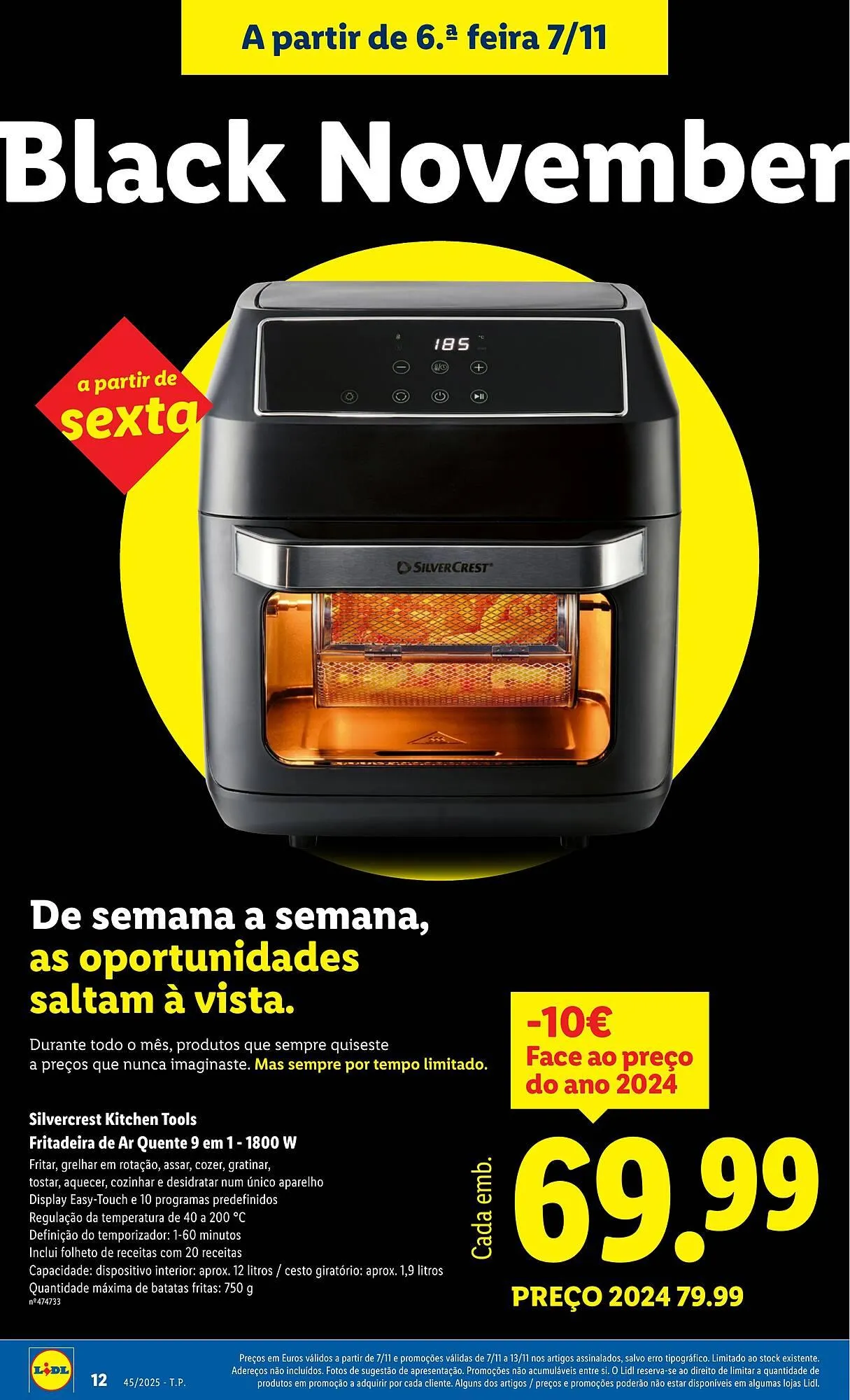 Folheto Folheto Lidl de 3 de novembro até 9 de novembro 2025 - Pagina 12