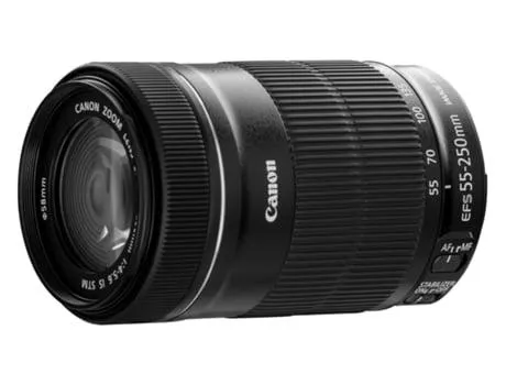 Objetiva CANON EF-S 55-250 mm f/4-5.6 IS STM (Encaixe: Canon EF - Abertura: f/4-5.6)