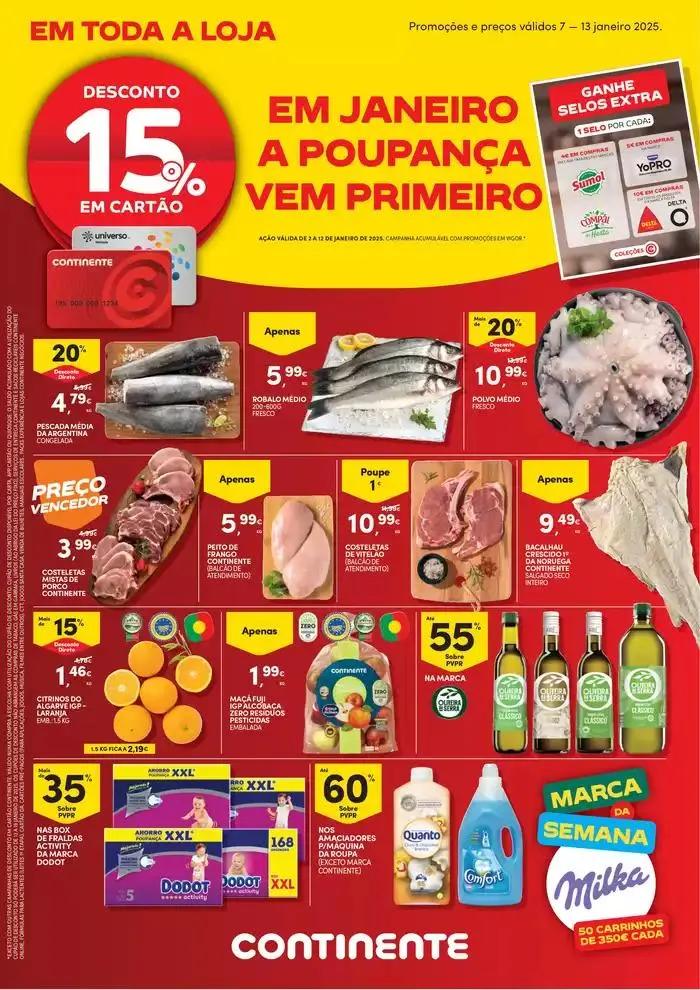 Folheto Semanal: Em janeiro a poupança vem primeiro de 7 de janeiro até 13 de janeiro 2025 - Pagina 1
