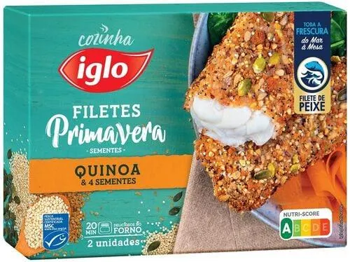 filetes iglo primavera quinoa e 4 sementes 250g