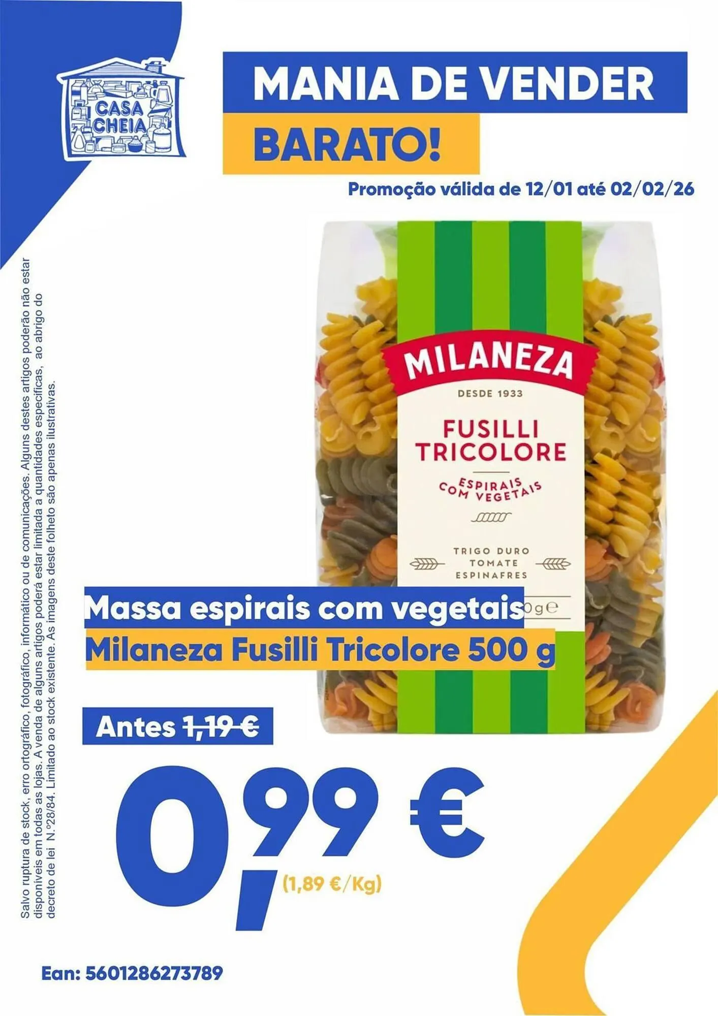 Folheto Folheto Casa Cheia de 12 de janeiro até 2 de fevereiro 2026 - Pagina 1