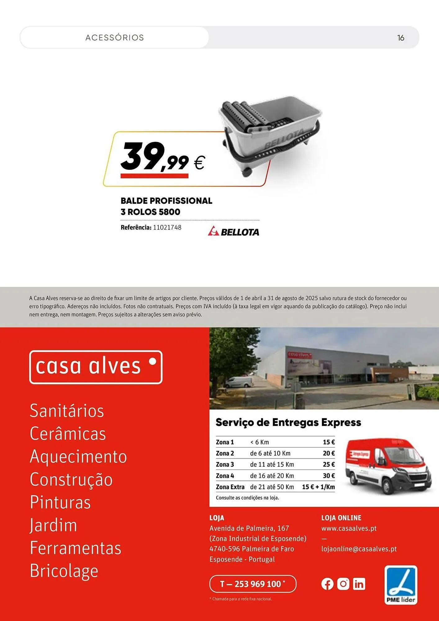 Folheto Folheto Casa Alves de 1 de abril até 31 de agosto 2025 - Pagina 16