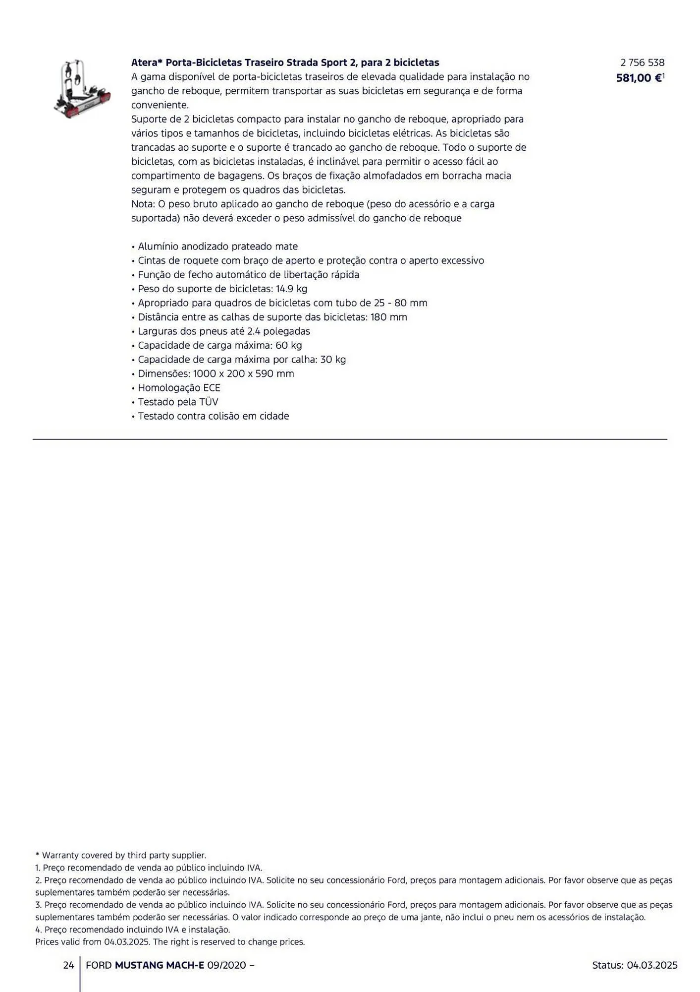 Folheto Folheto Ford de 18 de março até 31 de agosto 2025 - Pagina 24