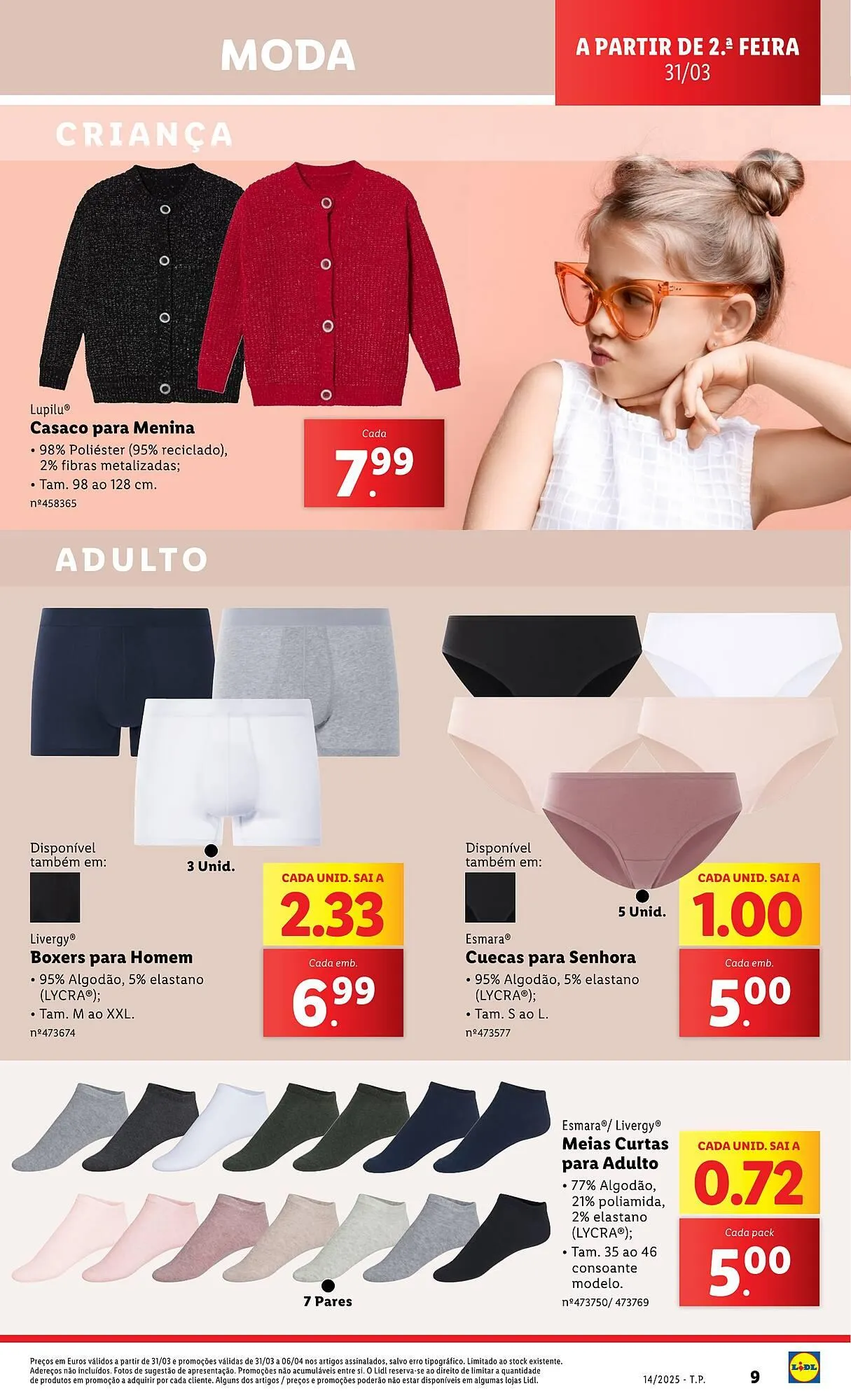 Folheto Folheto Lidl de 31 de março até 6 de abril 2025 - Pagina 9