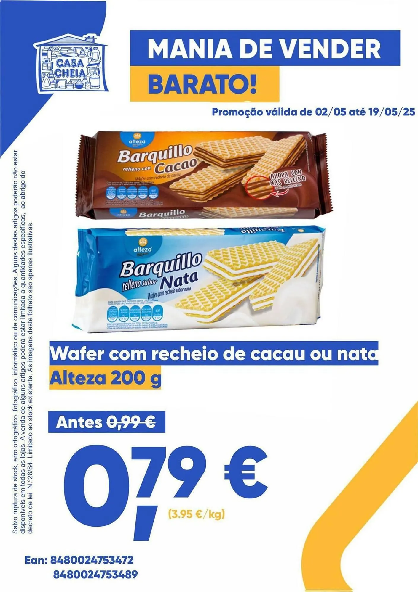Folheto Folheto Casa Cheia de 2 de maio até 19 de maio 2025 - Pagina 1