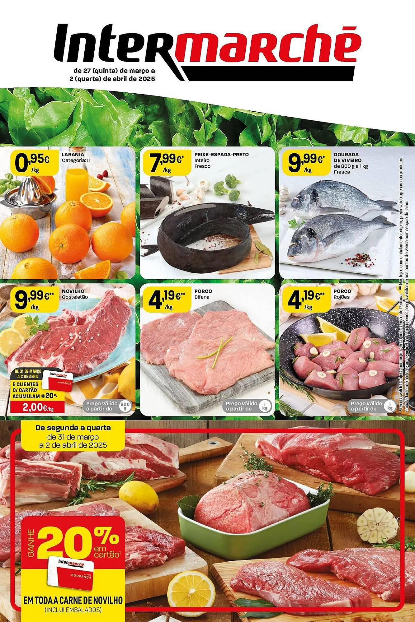Folheto Folheto Intermarché de 27 de março até 2 de abril 2025 - Pagina 1