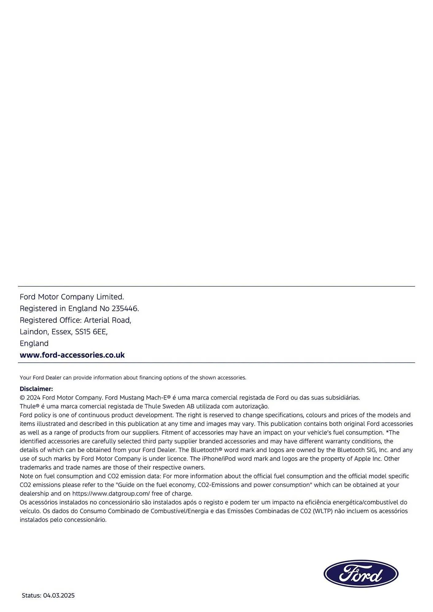 Folheto Folheto Ford de 18 de março até 31 de agosto 2025 - Pagina 61