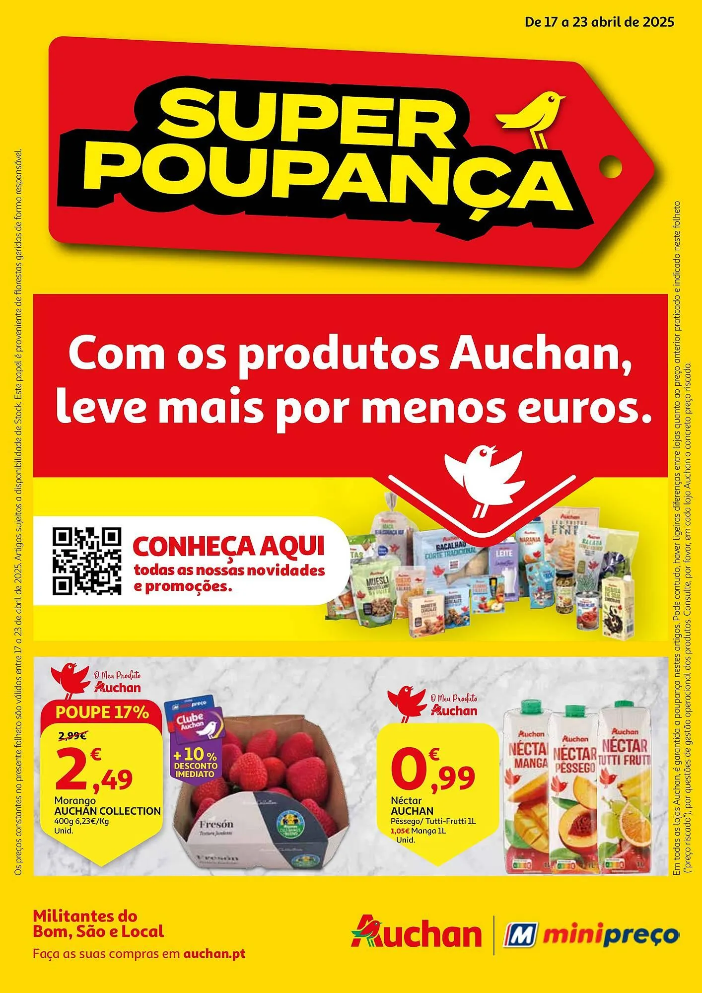 Folheto Folheto Minipreço de 17 de abril até 23 de abril 2025 - Pagina 1