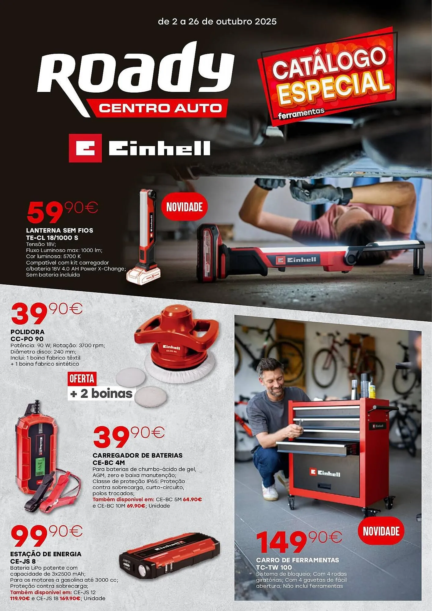 Folheto Folheto Roady de 2 de outubro até 26 de outubro 2025 - Pagina 1
