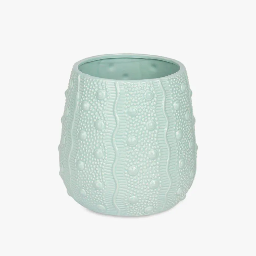 Vaso de cerâmica azul 25x30cm AQUATIC