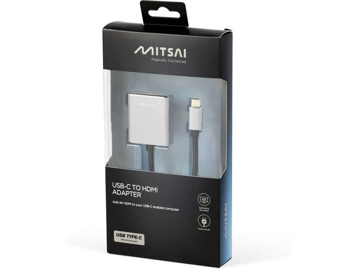 Adaptador MITSAI (USB-C - HDMI - Cinzento)